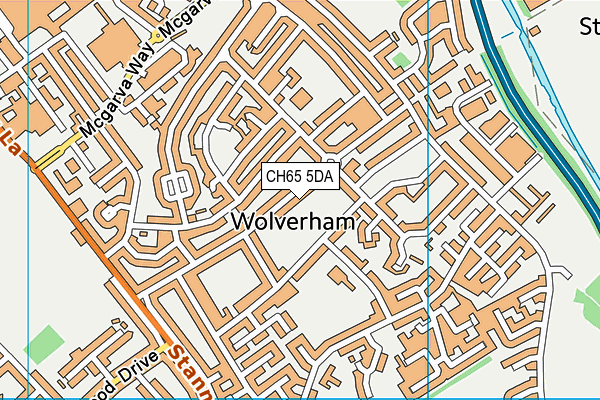 CH65 5DA map - OS VectorMap District (Ordnance Survey)