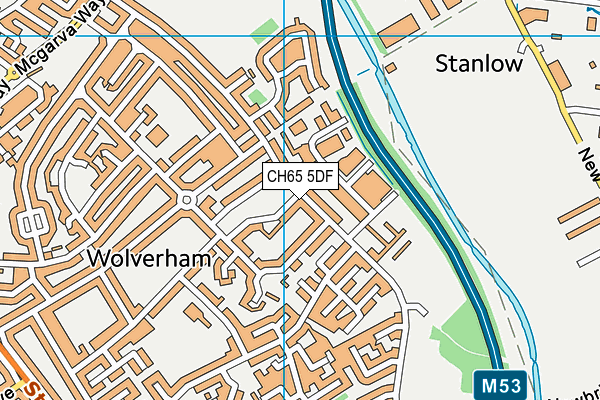 CH65 5DF map - OS VectorMap District (Ordnance Survey)