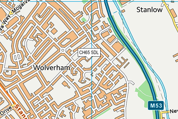 CH65 5DL map - OS VectorMap District (Ordnance Survey)