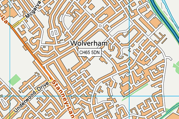 Wolverham Park map (CH65 5DN) - OS VectorMap District (Ordnance Survey)