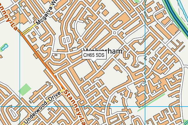 CH65 5DS map - OS VectorMap District (Ordnance Survey)