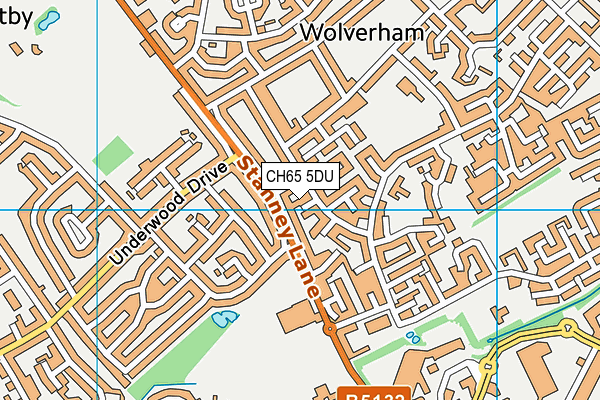 CH65 5DU map - OS VectorMap District (Ordnance Survey)