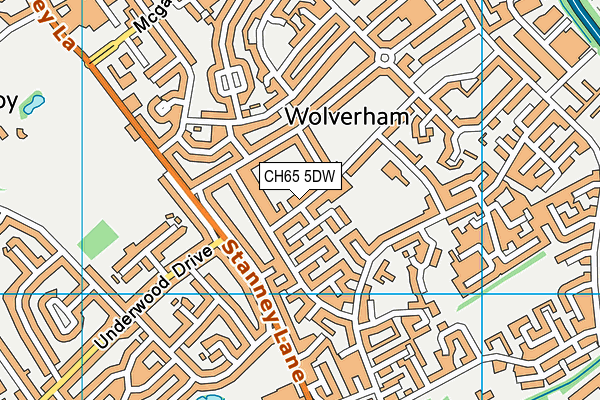 CH65 5DW map - OS VectorMap District (Ordnance Survey)