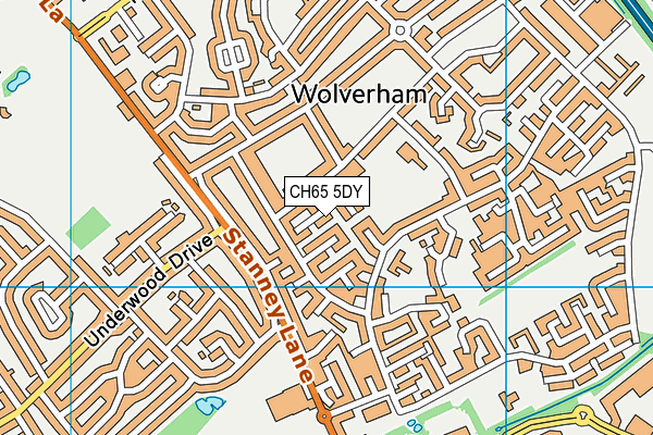 CH65 5DY map - OS VectorMap District (Ordnance Survey)