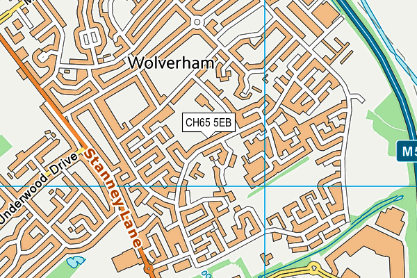 CH65 5EB map - OS VectorMap District (Ordnance Survey)