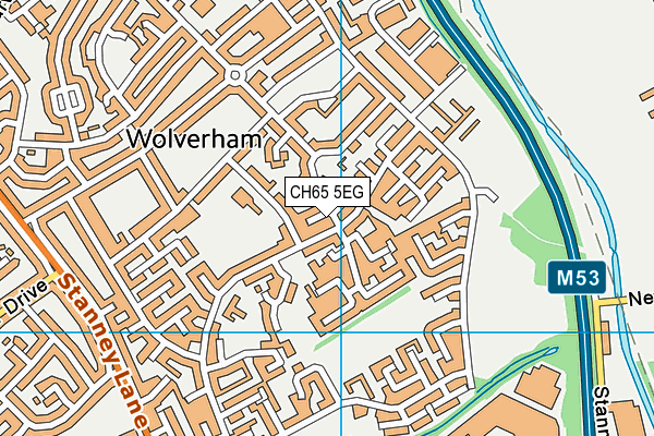 CH65 5EG map - OS VectorMap District (Ordnance Survey)