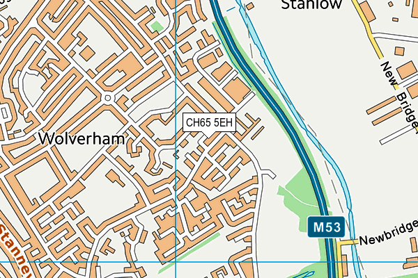 CH65 5EH map - OS VectorMap District (Ordnance Survey)