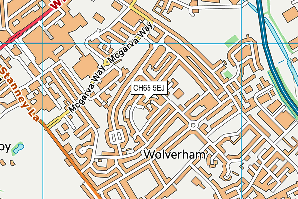 CH65 5EJ map - OS VectorMap District (Ordnance Survey)