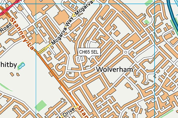 CH65 5EL map - OS VectorMap District (Ordnance Survey)