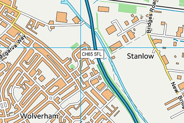 CH65 5FL map - OS VectorMap District (Ordnance Survey)