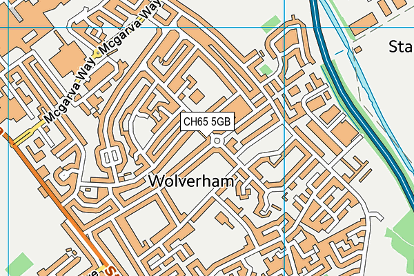 CH65 5GB map - OS VectorMap District (Ordnance Survey)