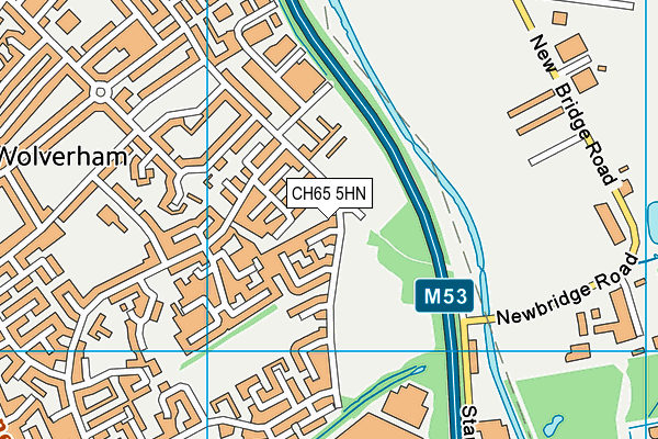 CH65 5HN map - OS VectorMap District (Ordnance Survey)