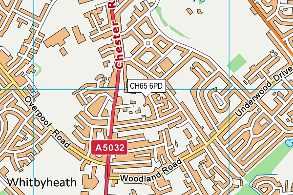 CH65 6PD map - OS VectorMap District (Ordnance Survey)