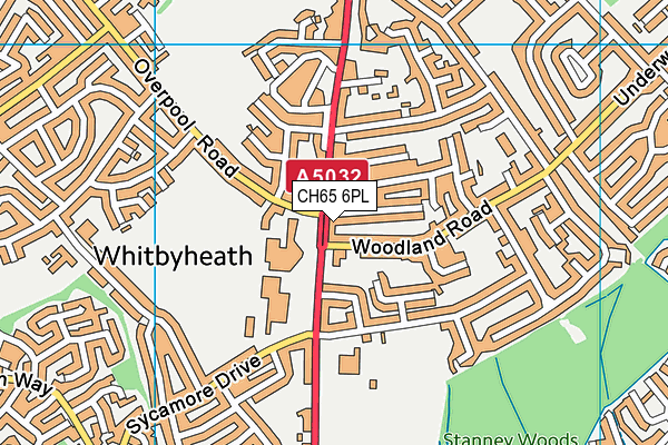 CH65 6PL map - OS VectorMap District (Ordnance Survey)