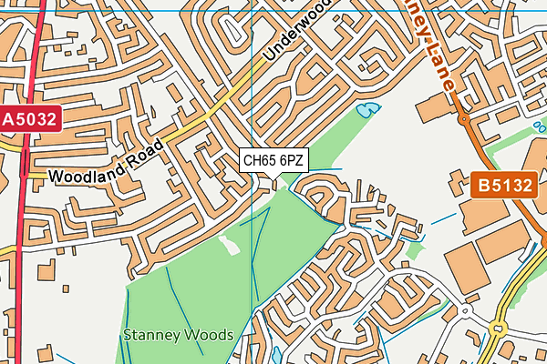 CH65 6PZ map - OS VectorMap District (Ordnance Survey)