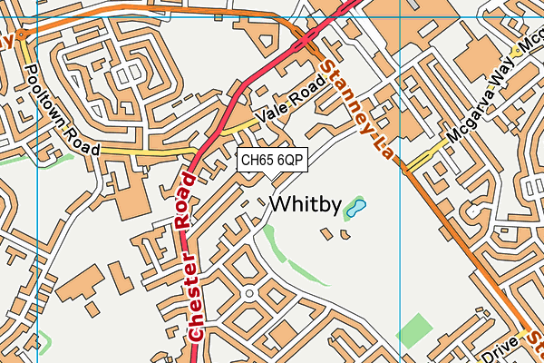 Whitby Park map (CH65 6QP) - OS VectorMap District (Ordnance Survey)
