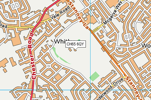 CH65 6QY map - OS VectorMap District (Ordnance Survey)