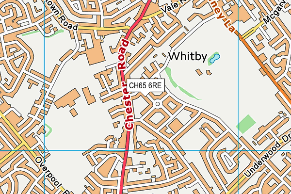 CH65 6RE map - OS VectorMap District (Ordnance Survey)