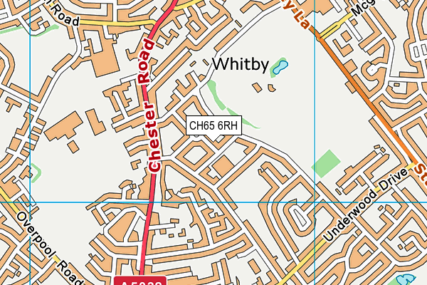 CH65 6RH map - OS VectorMap District (Ordnance Survey)