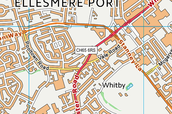 Ellesmere Port Hub (Closed) map (CH65 6RS) - OS VectorMap District (Ordnance Survey)