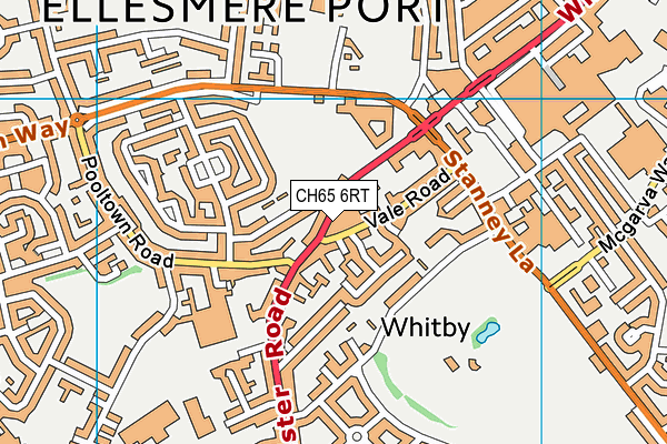 CH65 6RT map - OS VectorMap District (Ordnance Survey)