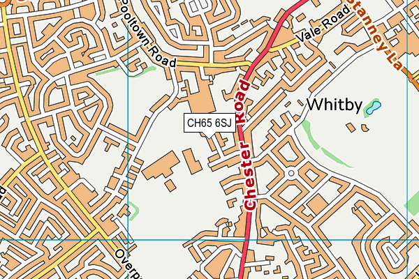 CH65 6SJ map - OS VectorMap District (Ordnance Survey)