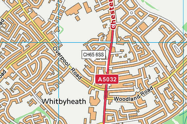 CH65 6SS map - OS VectorMap District (Ordnance Survey)