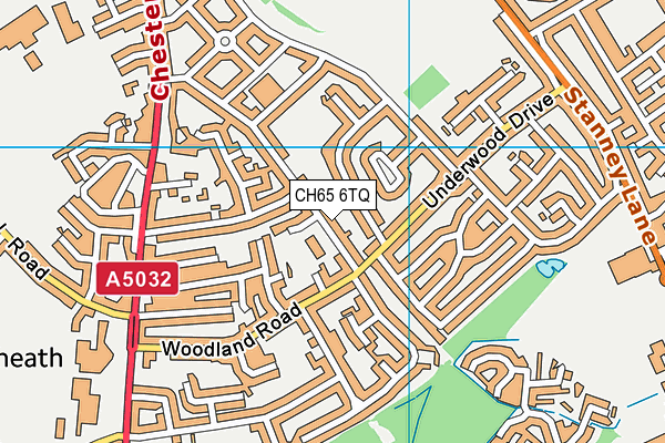 Ellesmere Port Christ Church CofE Primary School map (CH65 6TQ) - OS VectorMap District (Ordnance Survey)