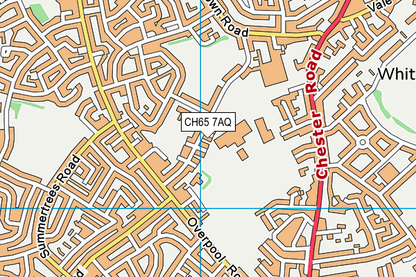Ellesmere Port Catholic High School map (CH65 7AQ) - OS VectorMap District (Ordnance Survey)