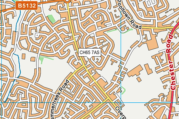 CH65 7AS map - OS VectorMap District (Ordnance Survey)