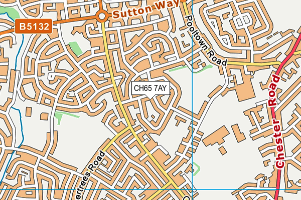 CH65 7AY map - OS VectorMap District (Ordnance Survey)