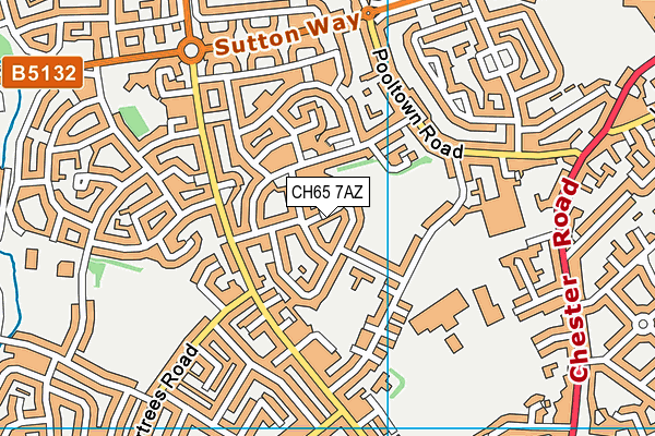 CH65 7AZ map - OS VectorMap District (Ordnance Survey)