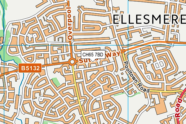 CH65 7BD map - OS VectorMap District (Ordnance Survey)