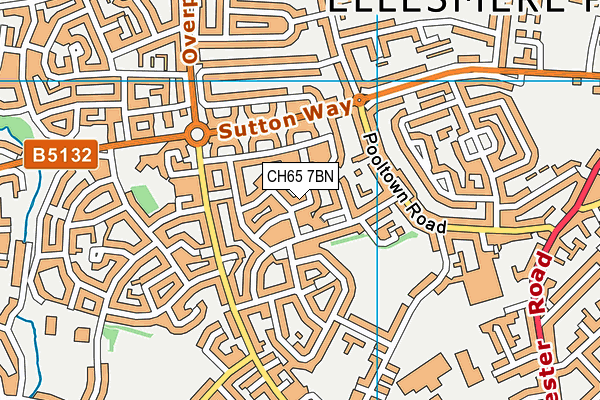 CH65 7BN map - OS VectorMap District (Ordnance Survey)