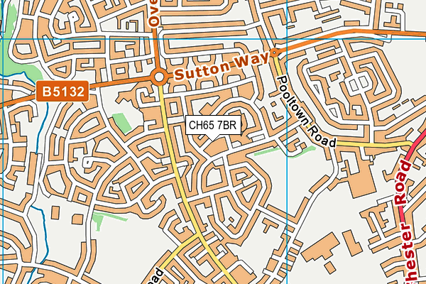 CH65 7BR map - OS VectorMap District (Ordnance Survey)