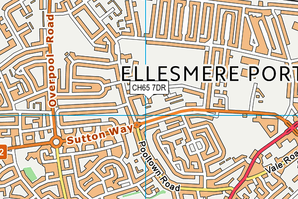 CH65 7DR map - OS VectorMap District (Ordnance Survey)