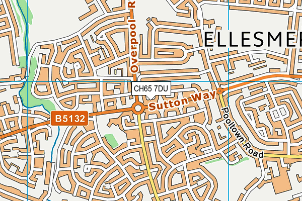 CH65 7DU map - OS VectorMap District (Ordnance Survey)