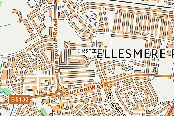 CH65 7EE map - OS VectorMap District (Ordnance Survey)