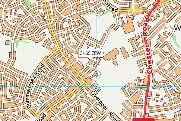 CH65 7EW map - OS VectorMap District (Ordnance Survey)