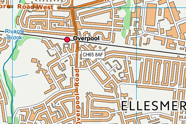 CH65 8AF map - OS VectorMap District (Ordnance Survey)