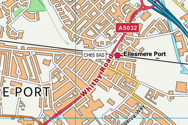 CH65 8AS map - OS VectorMap District (Ordnance Survey)