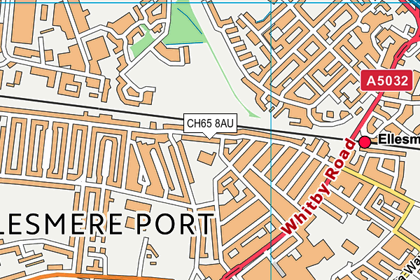 CH65 8AU map - OS VectorMap District (Ordnance Survey)