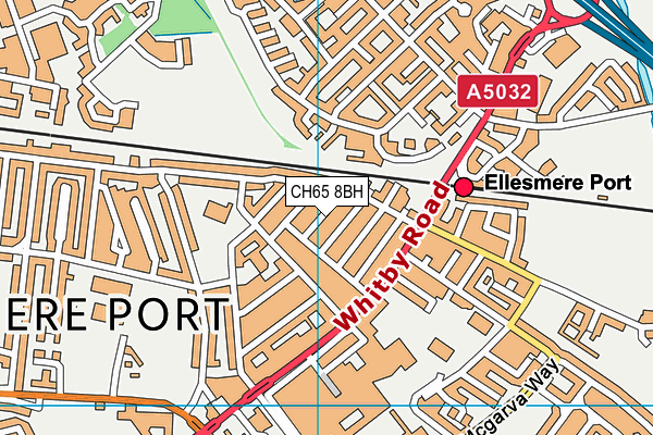 CH65 8BH map - OS VectorMap District (Ordnance Survey)