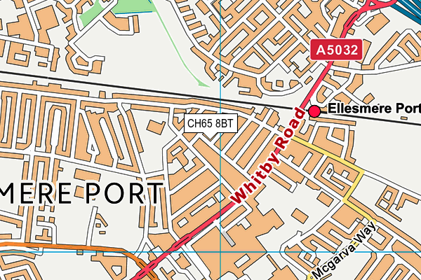 CH65 8BT map - OS VectorMap District (Ordnance Survey)