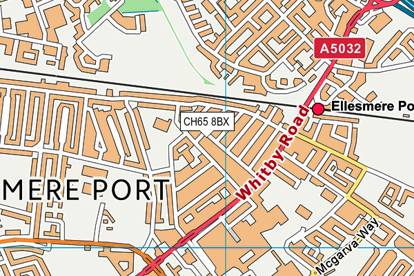 CH65 8BX map - OS VectorMap District (Ordnance Survey)