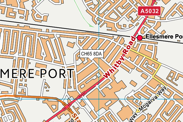 CH65 8DA map - OS VectorMap District (Ordnance Survey)