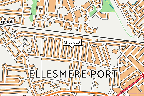 CH65 8ED map - OS VectorMap District (Ordnance Survey)