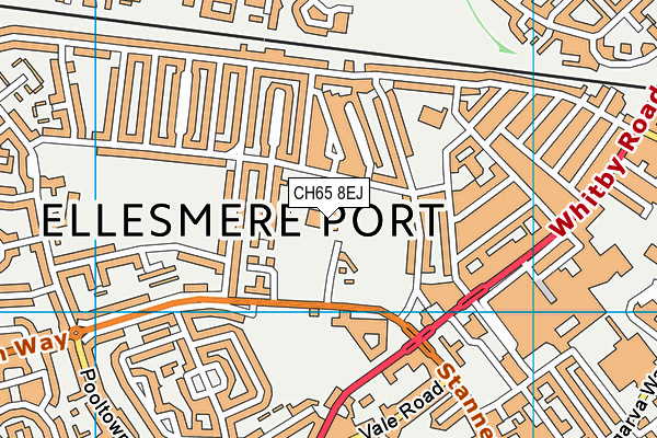 West Cheshire College (Ellesmere Port Campus) map (CH65 8EJ) - OS VectorMap District (Ordnance Survey)