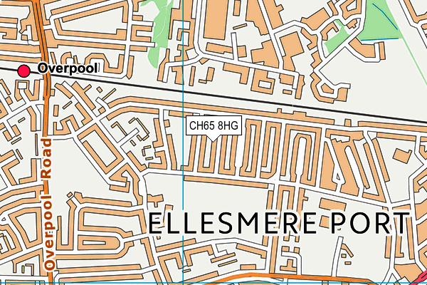 CH65 8HG map - OS VectorMap District (Ordnance Survey)