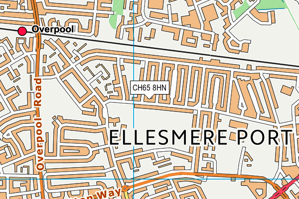 CH65 8HN map - OS VectorMap District (Ordnance Survey)
